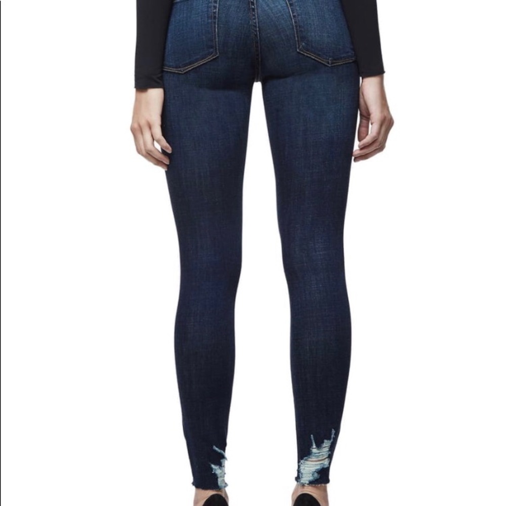 Good American Good Legs Raw Edge Jeans